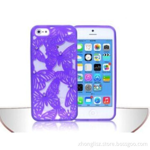 New Style Hollow Butterfly Soft Case Cover for iPhone 5/5S, OEM/ODM Orders are Accepted